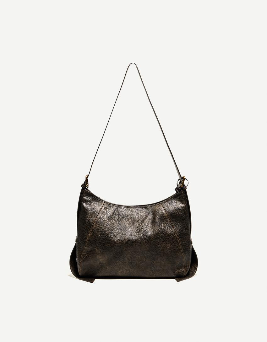 Leather effect crossover bag Product Image