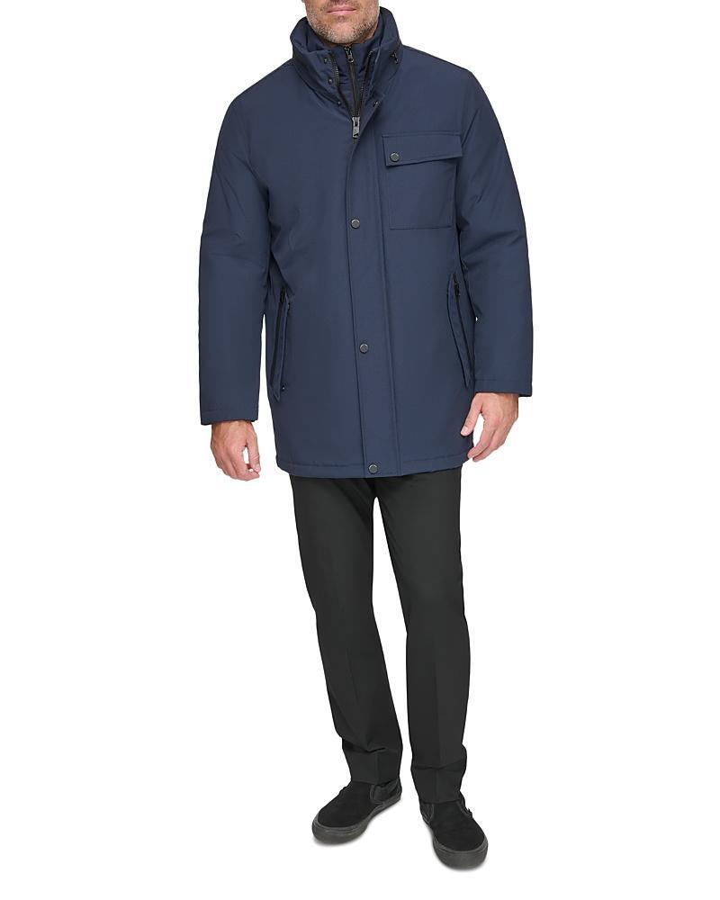 Andrew Marc Harcourt Water Resistant Full Zip Car Coat with Attached Bib Product Image
