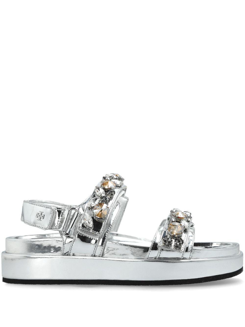 TORY BURCH Kira Burch Sandal In Silver Product Image