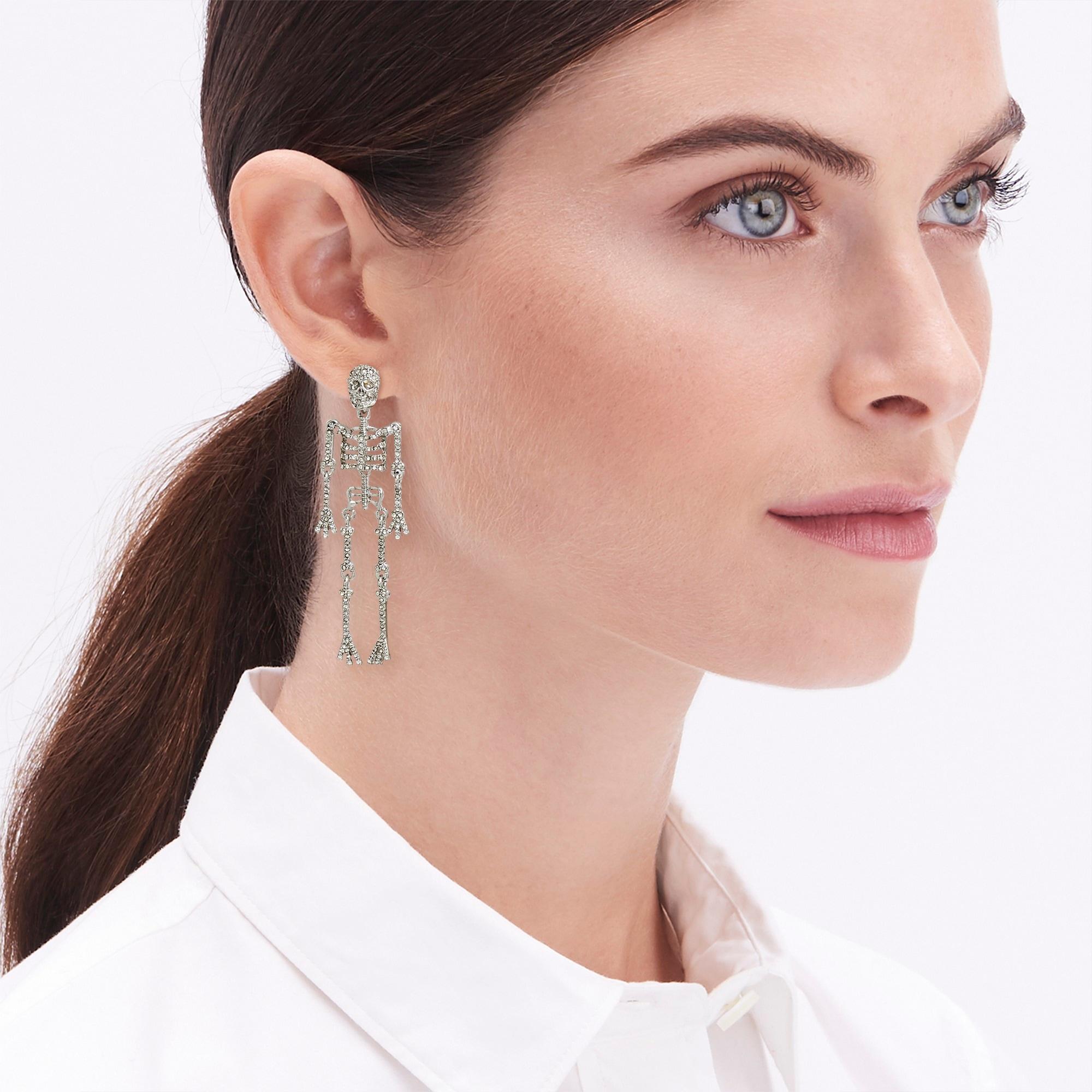 Skeleton statement earrings Product Image