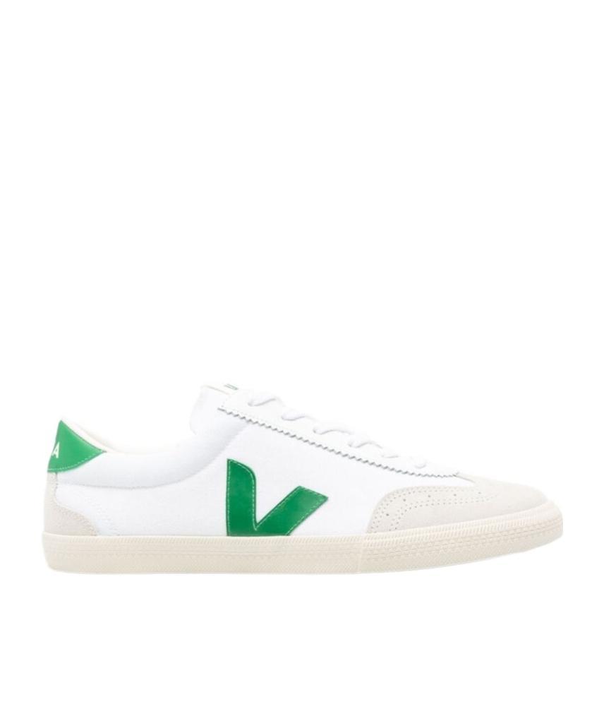 VEJA V-10 Panelled Sneakers In White Product Image