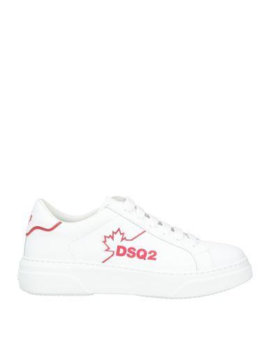 DSQUARED2 Man Sneakers White Size 9 Leather Product Image