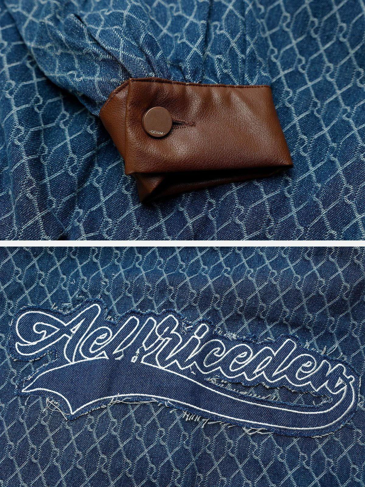 Aelfric Eden Vintage Denim Jacquard Skirt Female Product Image