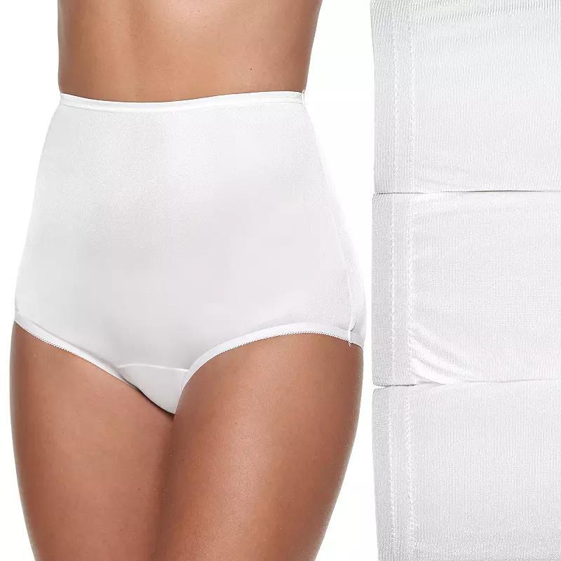 Women's Vanity Fair Lingerie® Perfectly Yours Ravissant Classic Cotton 3-Pack Brief Panty Set 15320, Size: 8, White Asst Product Image