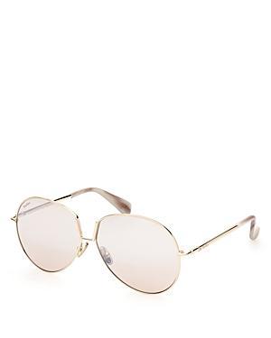 MaxMara Womens Design8 60mm Mirrored Aviator Sunglasses Product Image