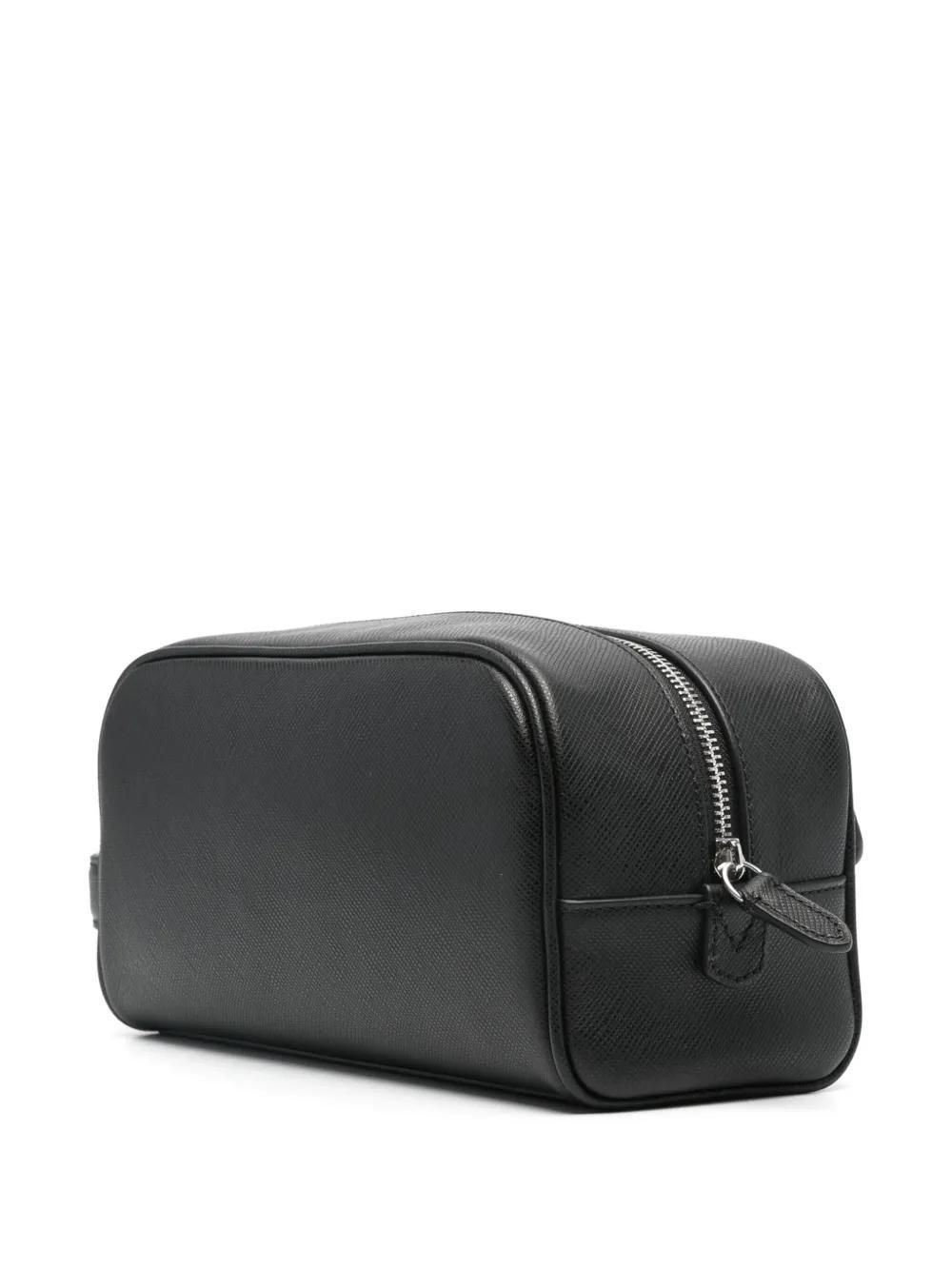 POLO RALPH LAUREN Leather Travel Case In Black Product Image