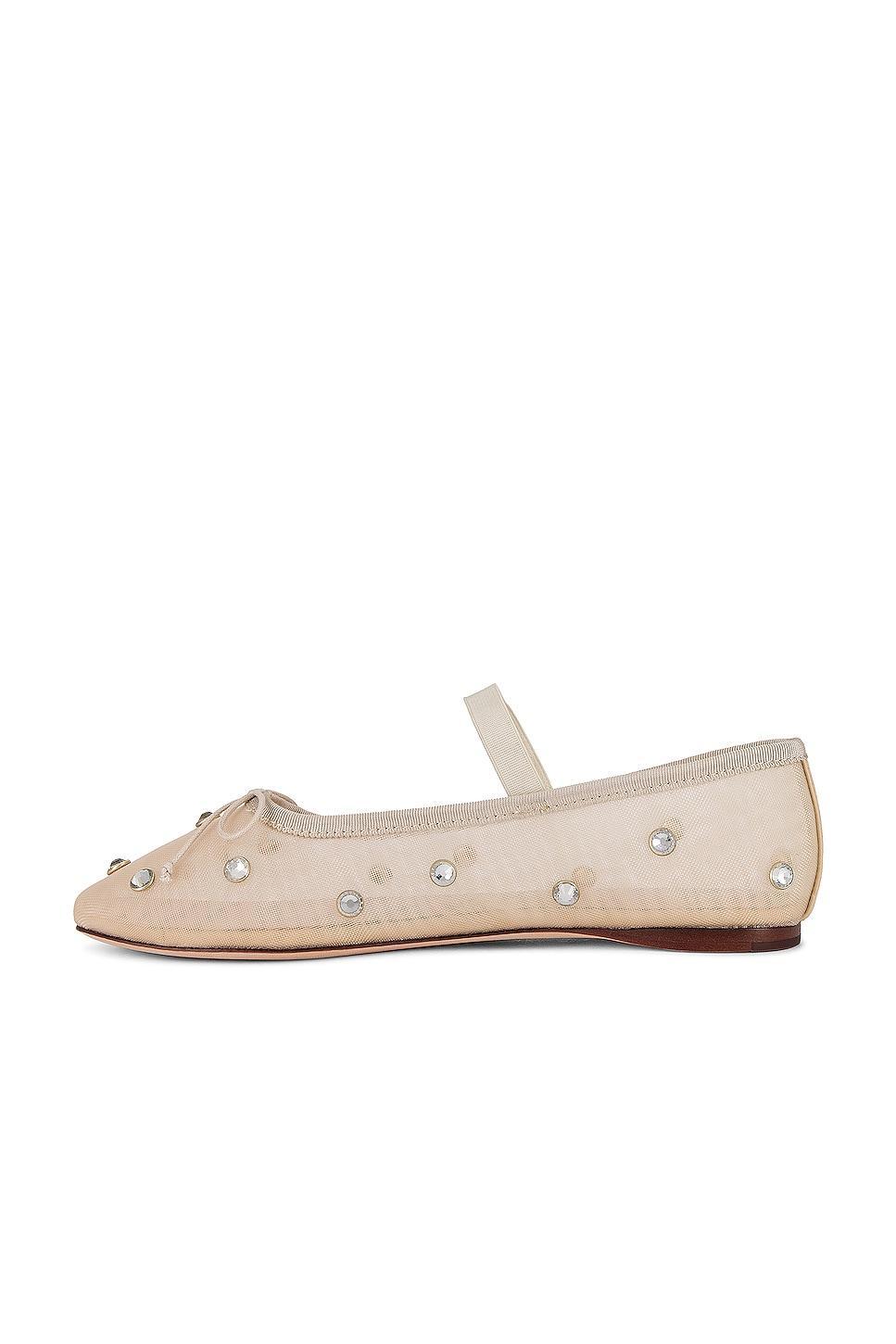 Womens Leonie Crystal Mesh Ballet Flats Product Image