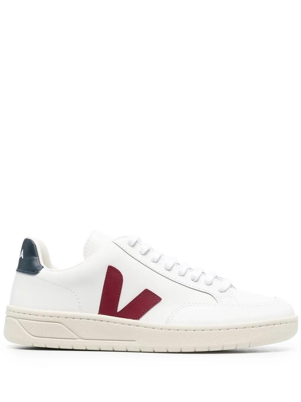 VEJA V-10 Low-top Sneakers In White Marsala Black Product Image