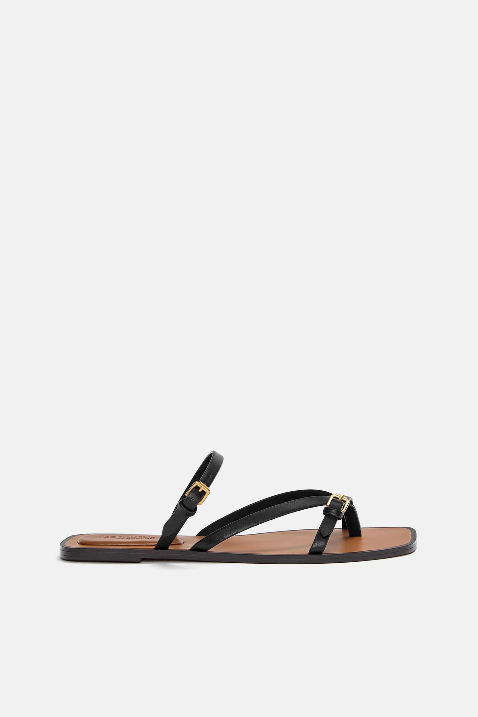Flat sandals with straps Product Image