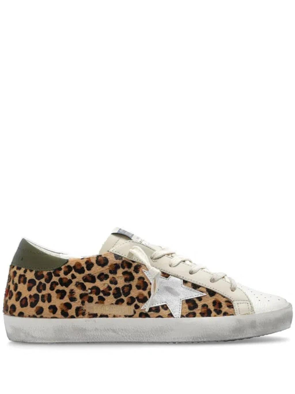 Deluxe Brand Leopard Printed Sneakers In Brown Product Image