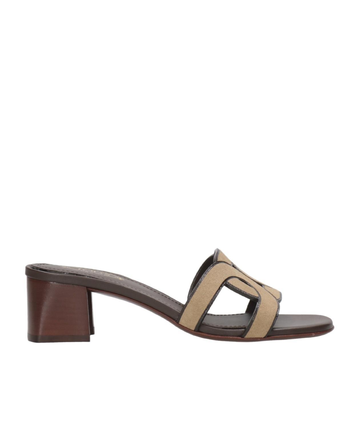 TOD'S Leather Sandals In Red Product Image