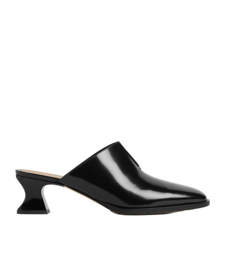 BOTTEGA VENETA Cha-cha 55mm Leather Mules In Black Product Image