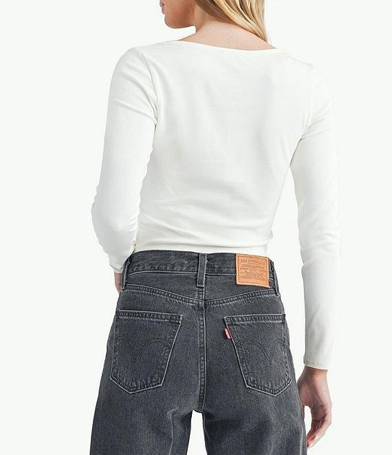 Sage The Label Knit Scoop Neck Long Sleeve Top Product Image