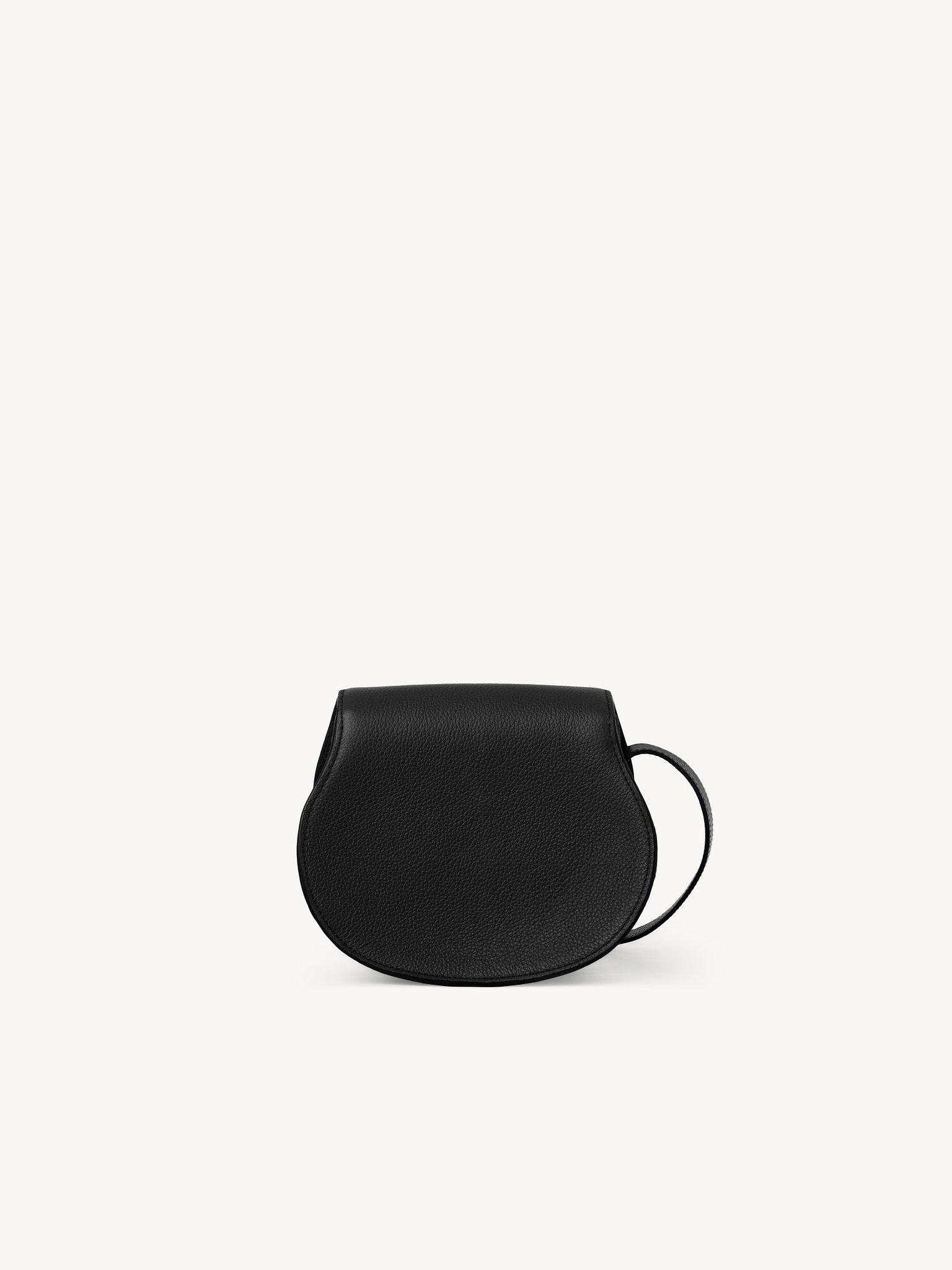 Small Marcie saddle bag in grained leather Product Image