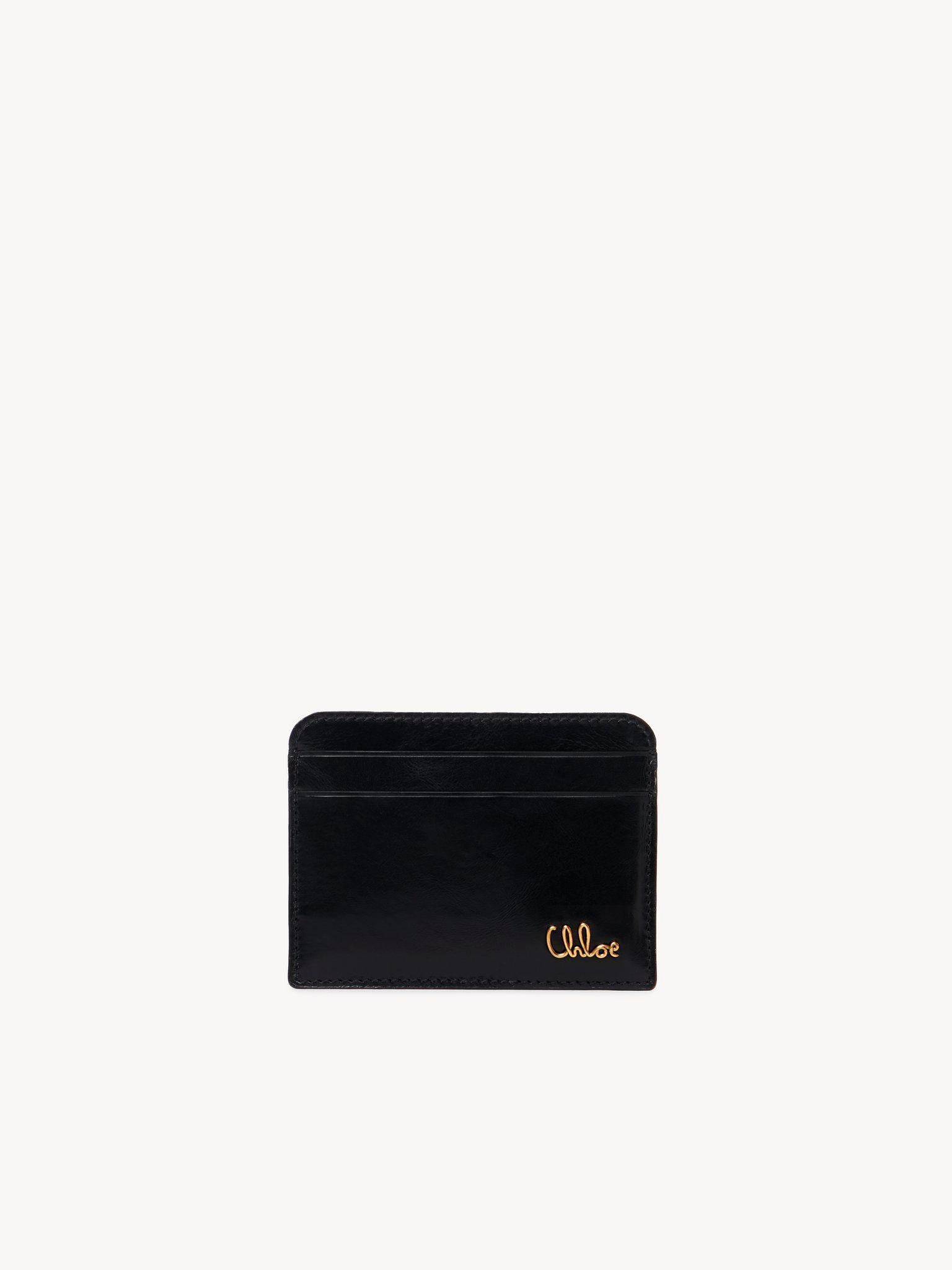 Chloé Iconic card holder in shiny leather Product Image