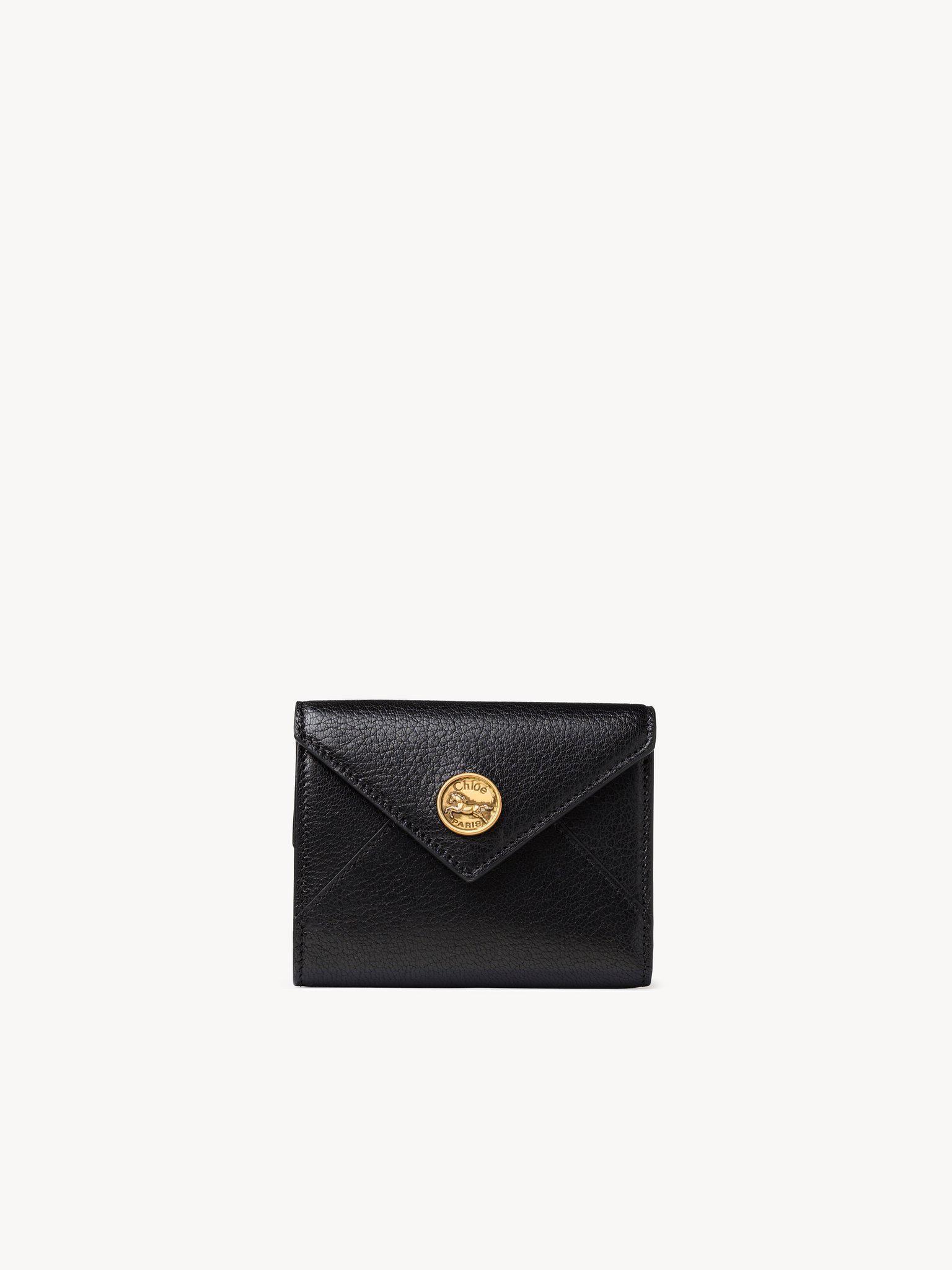 Small Envelope tri-fold in grained leather Product Image
