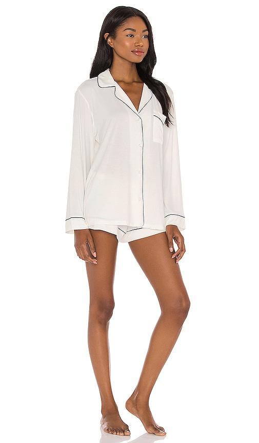 Womens Gisele 2-Piece Piped Pajama Set Product Image