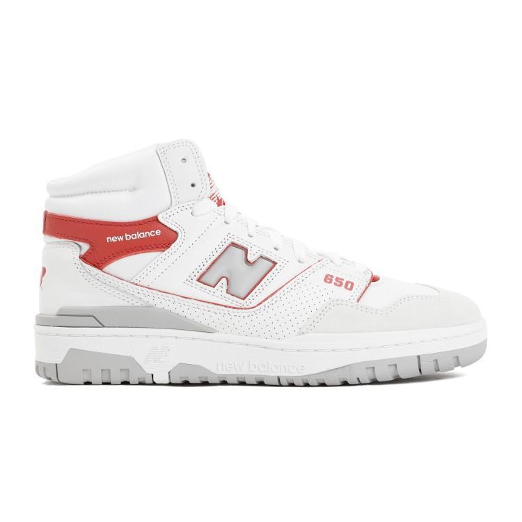 NEW BALANCE White Leather 650 Sneakers Product Image