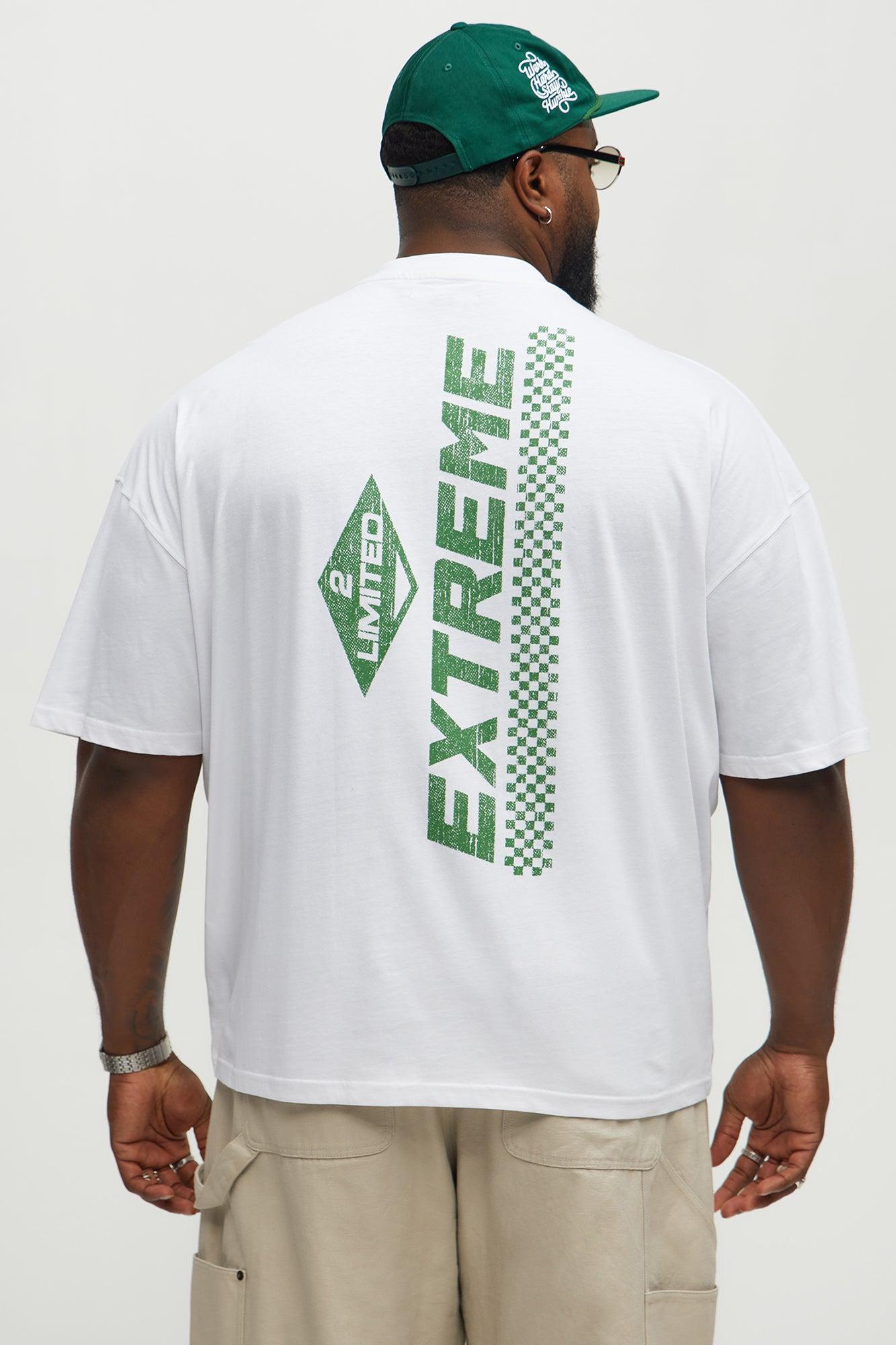 Limited Extreme Oversized Short Sleeve Tee - White Male Product Image