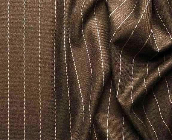 Rockefeller Collection - Double Breasted Stripe Suit Brown Regular Fit 2 Piece Product Image