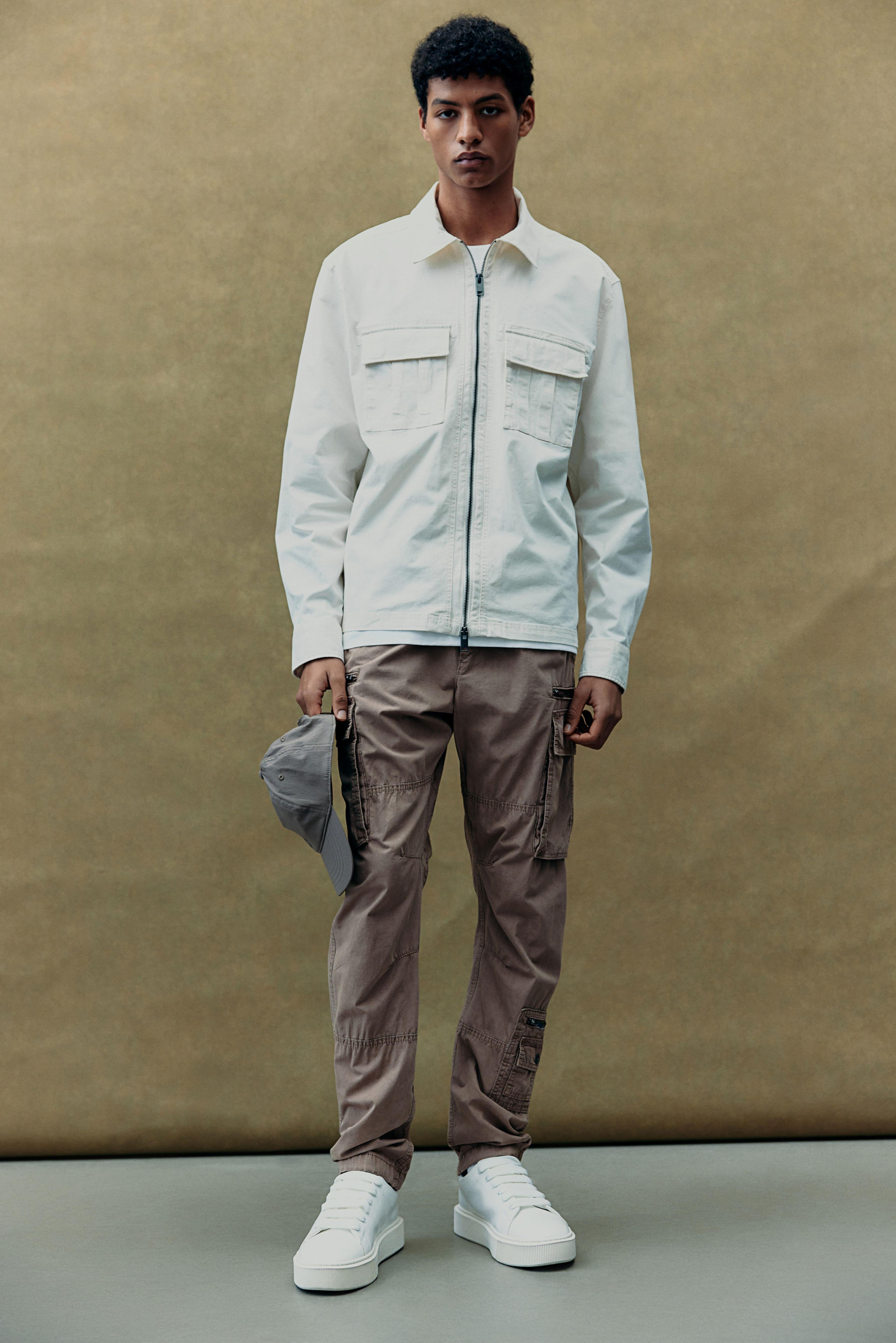 Regular Fit Twill Cargo Pants Product Image