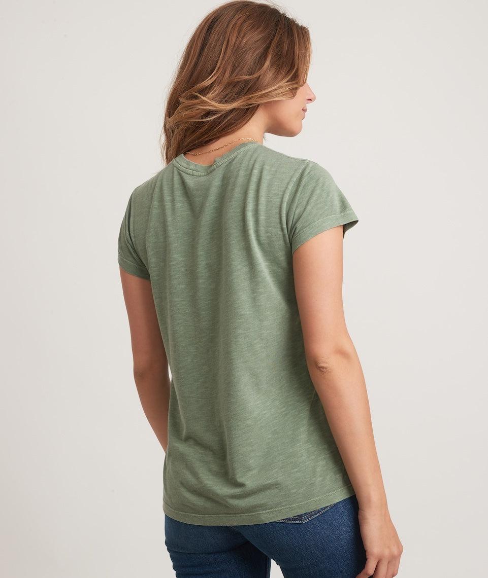 Swing Crew Tee in Garden Green Product Image