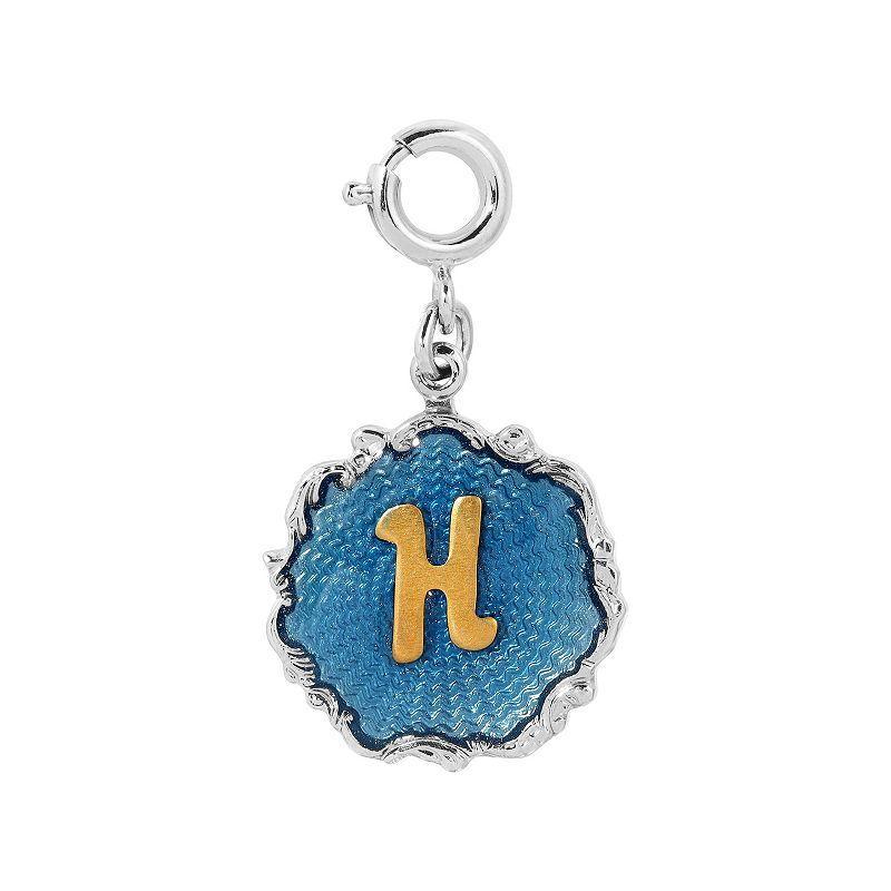 1928 Blue Enamel Initial Charm, Womens, Blue F Product Image