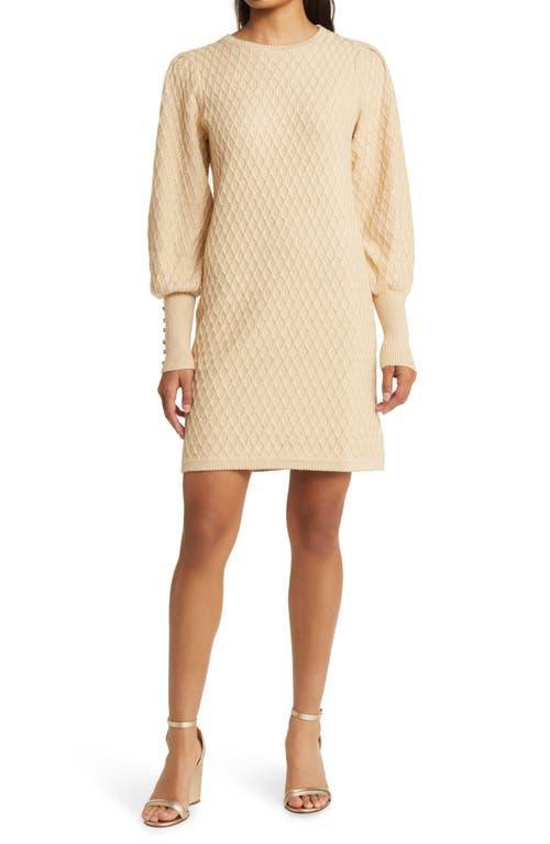 Lilly Pulitzer Jacquetta Sweater Dress (Heathered Sand Bar Metallic) Women's Dress Product Image