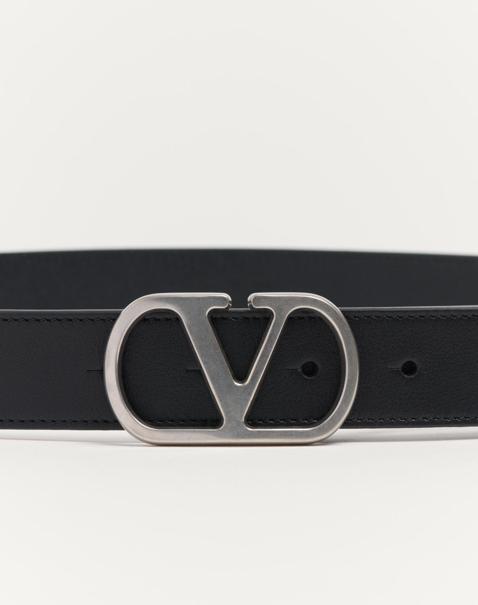 Vlogo Signature Belt In Shiny Calfskin 30 Mm Product Image