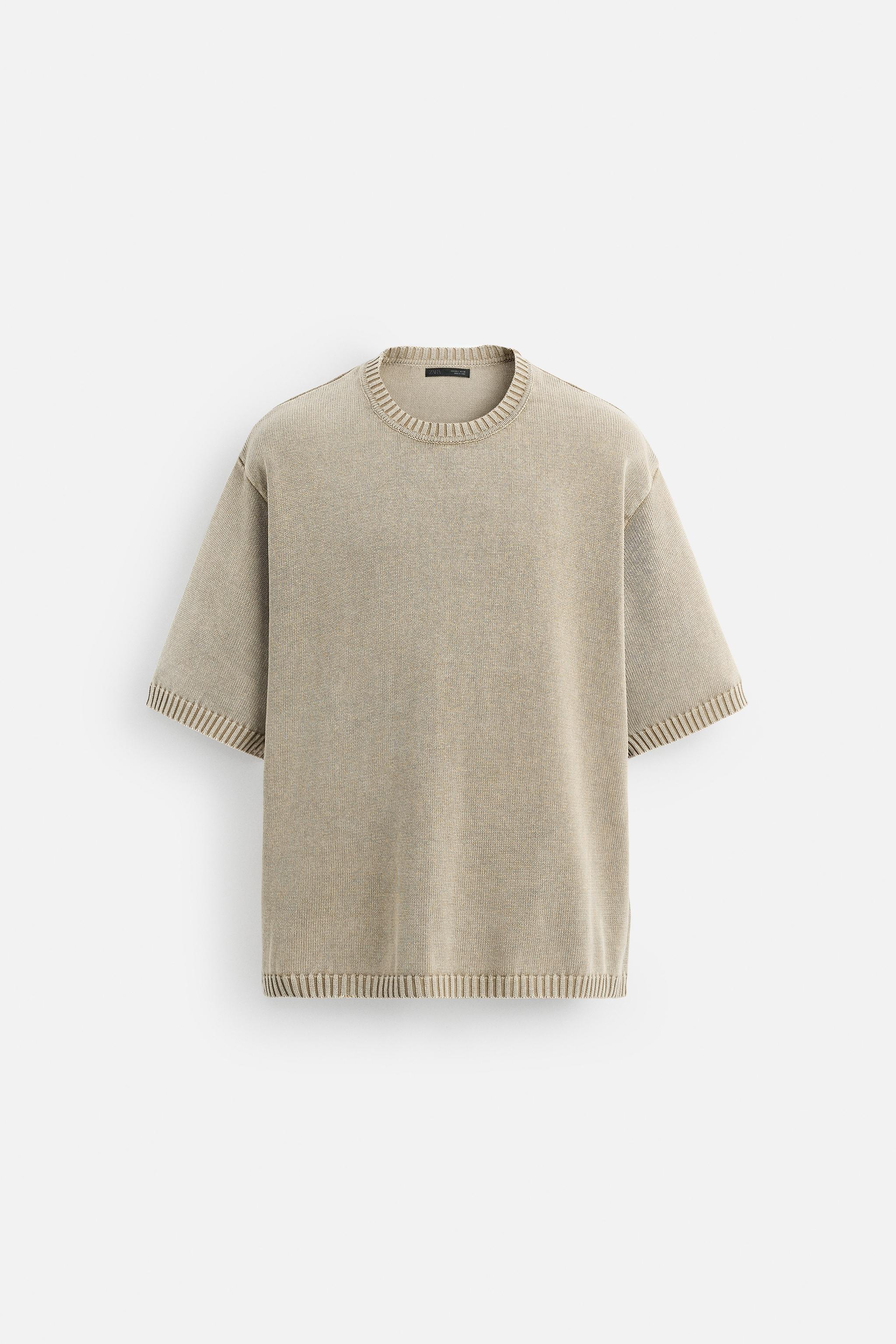 WASHED KNIT T-SHIRT Product Image