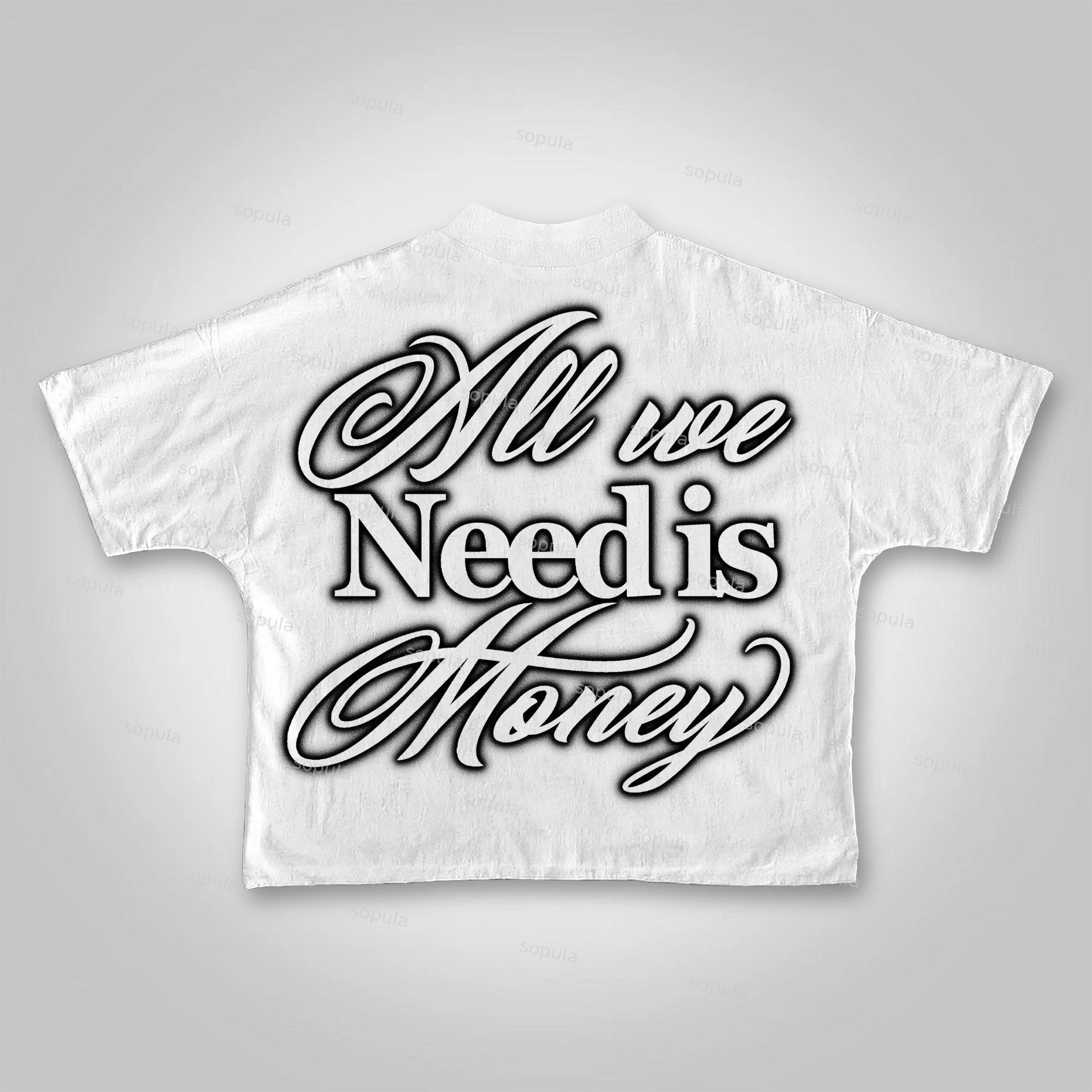 Sopula All We Need Is Money Cropped T-shirt Product Image