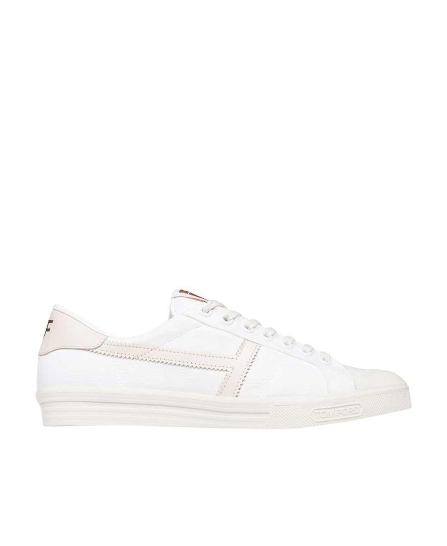 TOM FORD Logo Casual Shoes In White Product Image