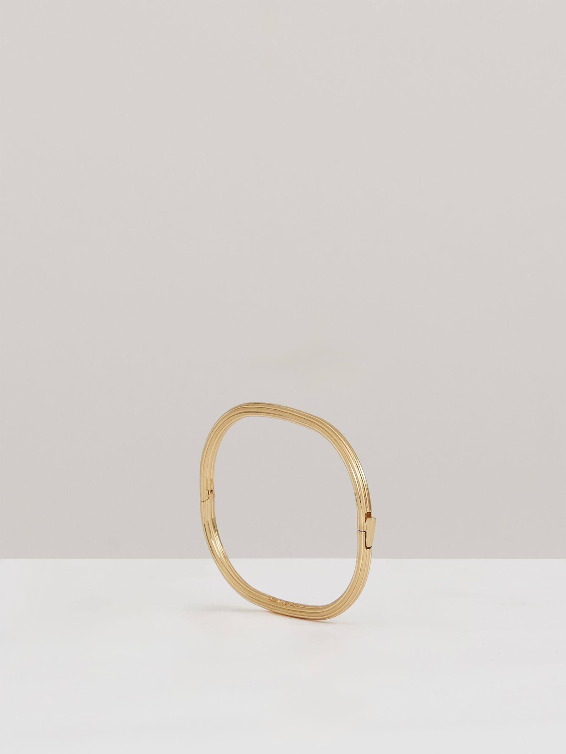Contour Hinged Cuff in Gold Tone Product Image