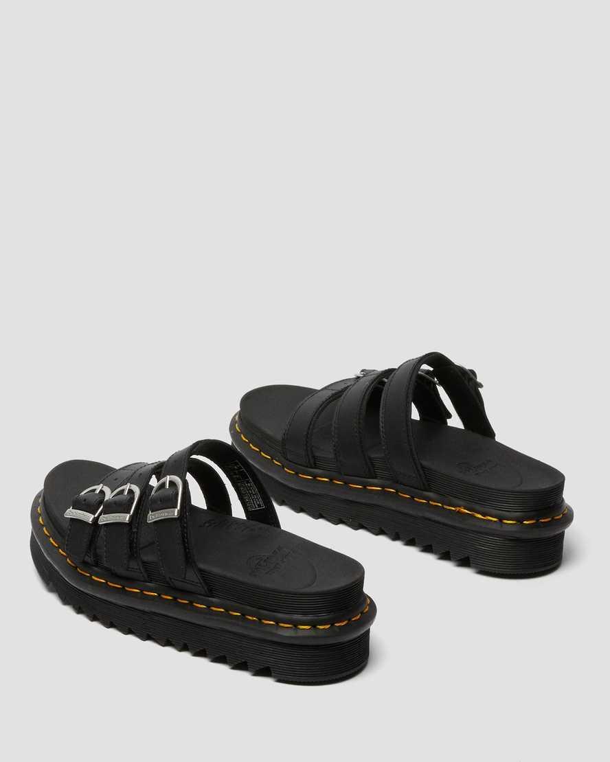 Blaire Leather Slide Sandals Product Image