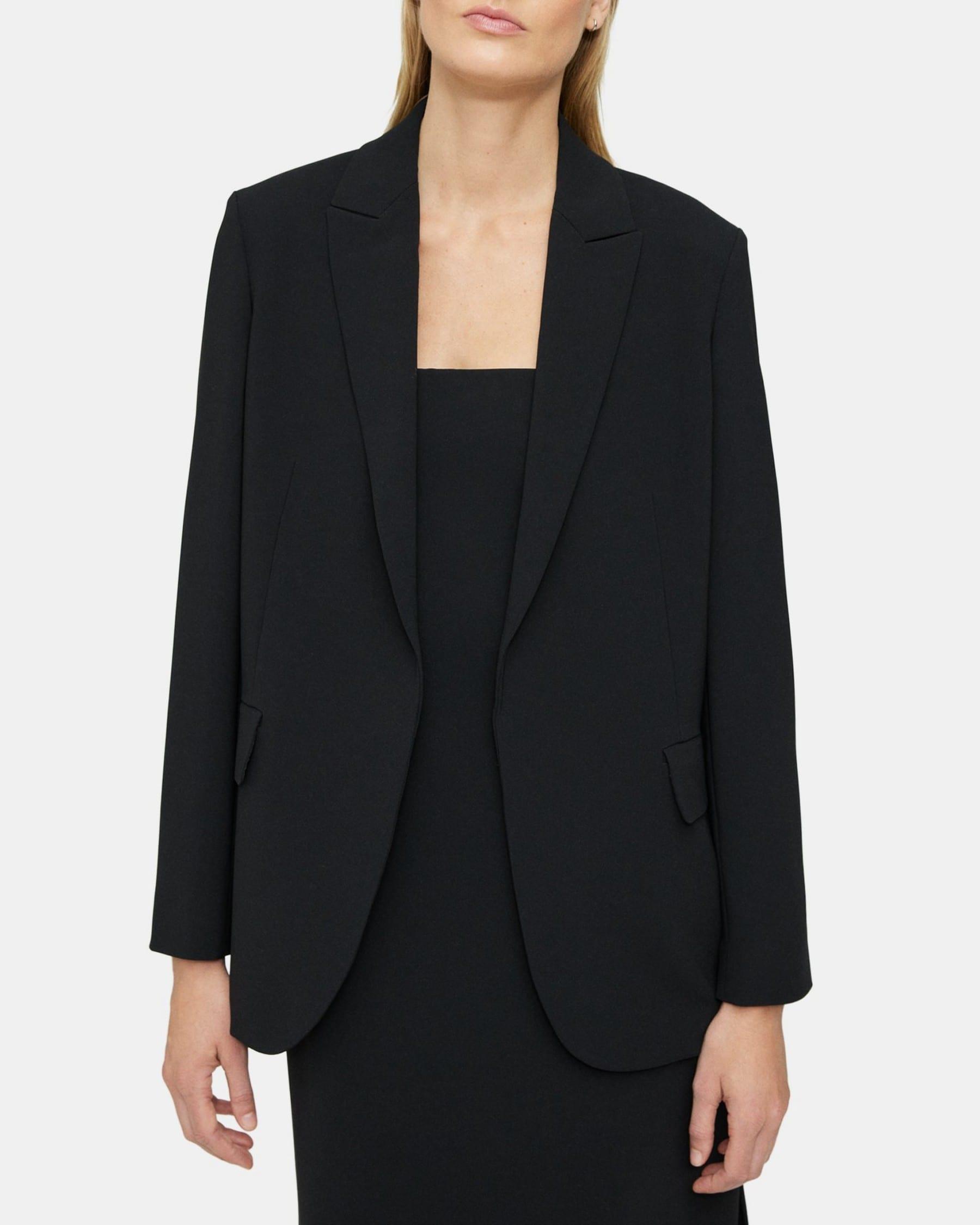 Relaxed Blazer in Crepe Product Image