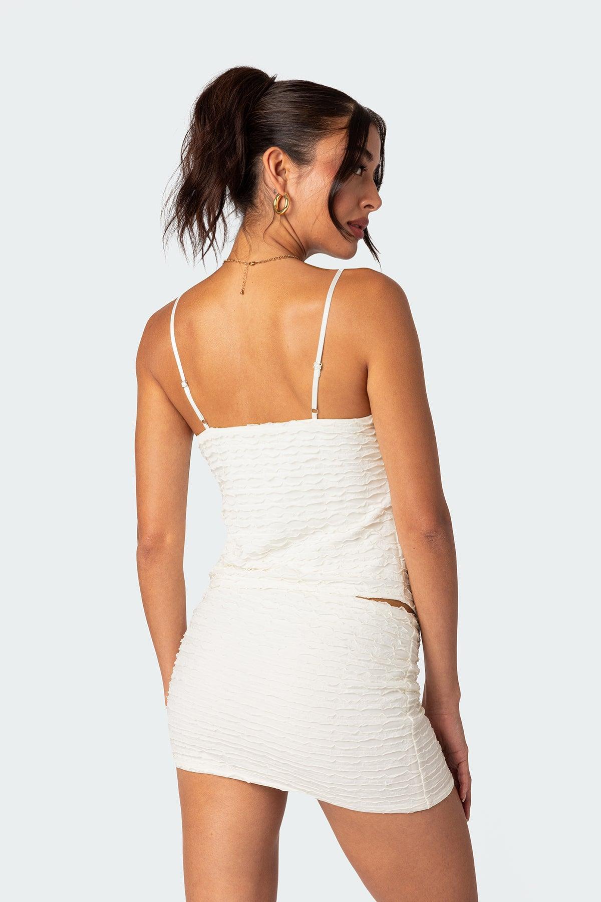 Alessia Tie Front Ruffled Top Product Image