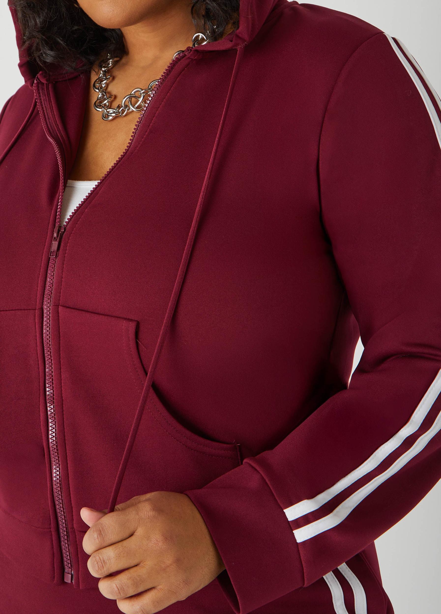 Hooded Striped Jacket Product Image