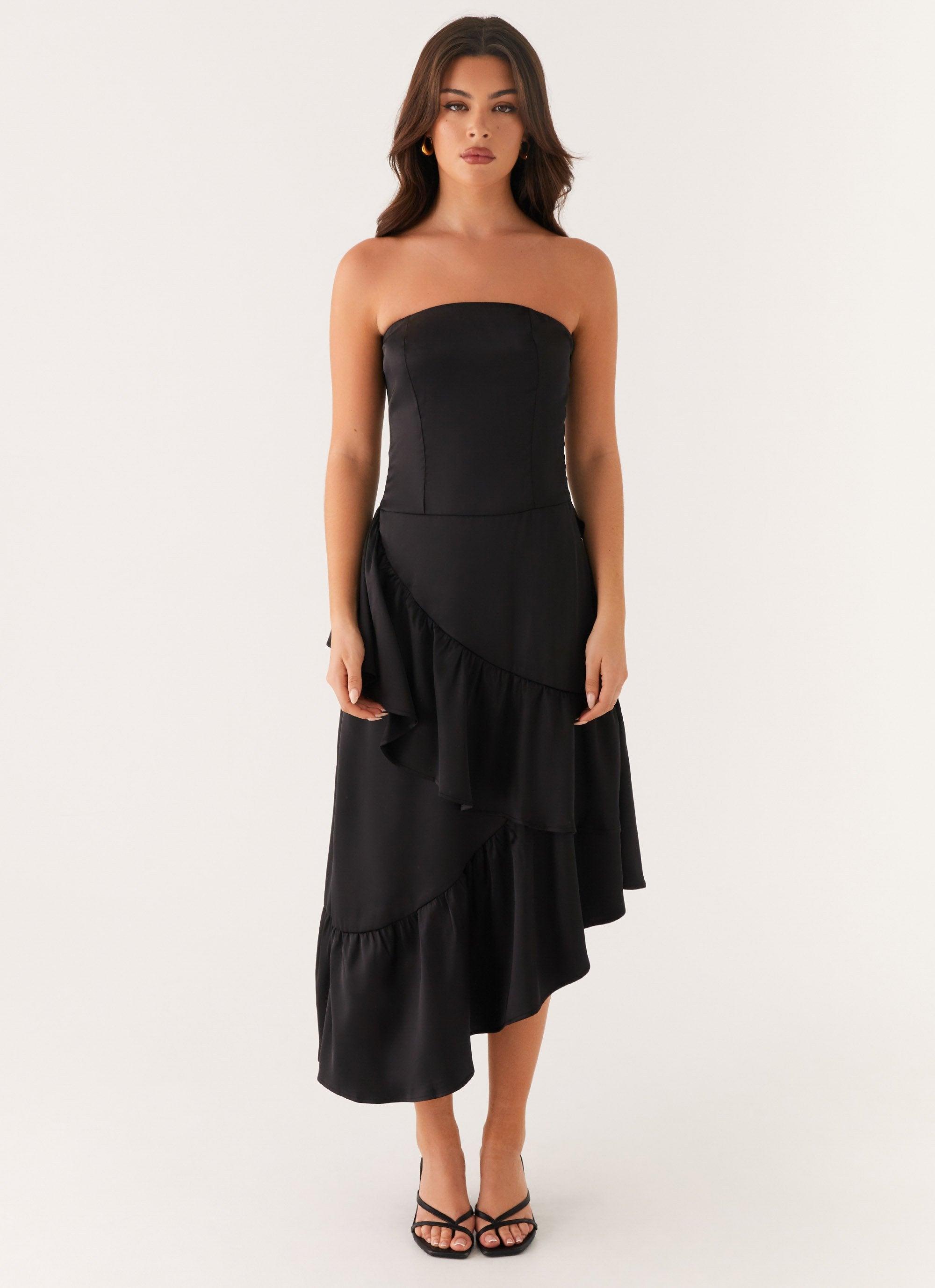 Beatrice Midi Dress - Black Product Image