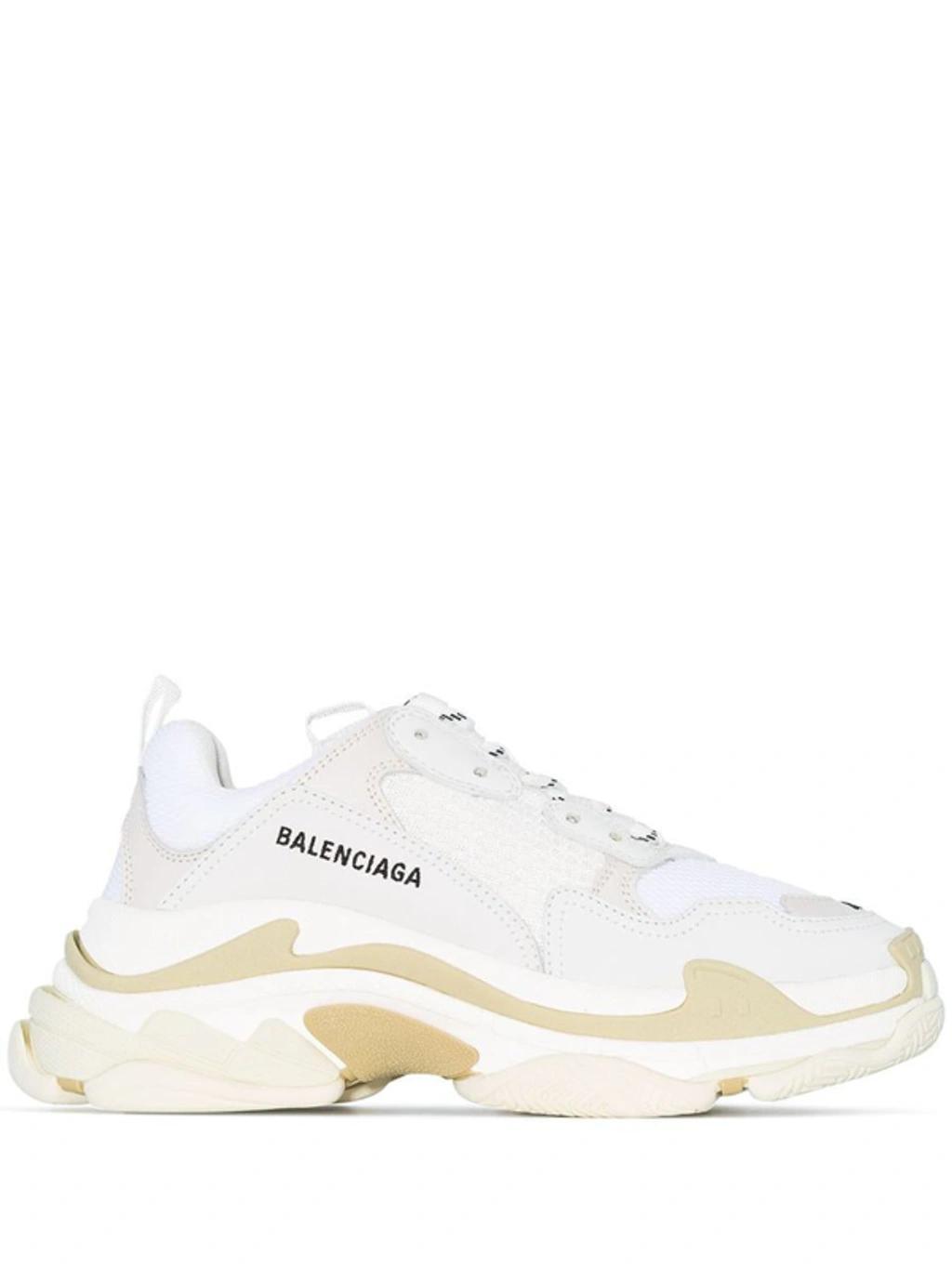 BALENCIAGA Triple S Sneaker In White Product Image