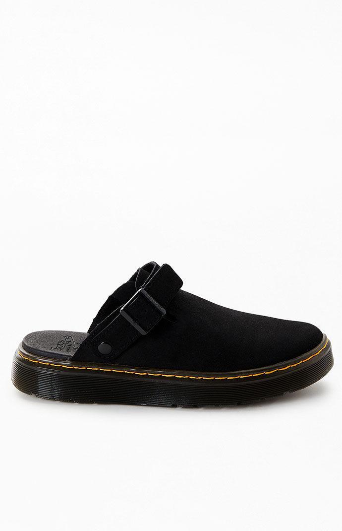 Dr. Martens Womens Carlson Suede Buckle Strap Clogs Product Image