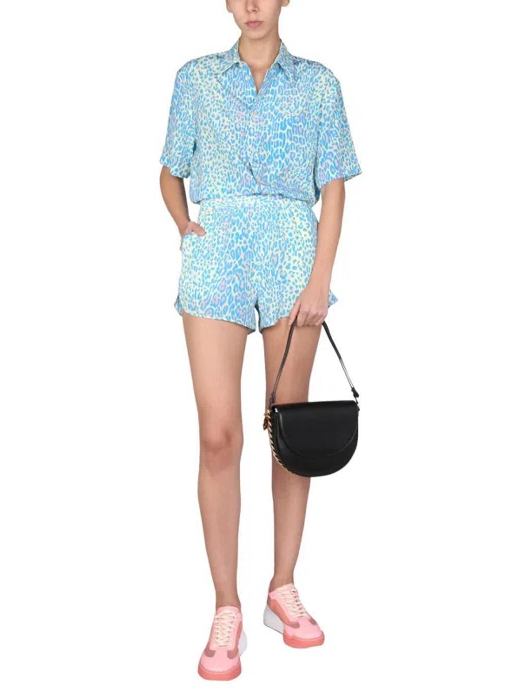 STELLA MCCARTNEY Shorts With Animal Print In Multicolour Product Image