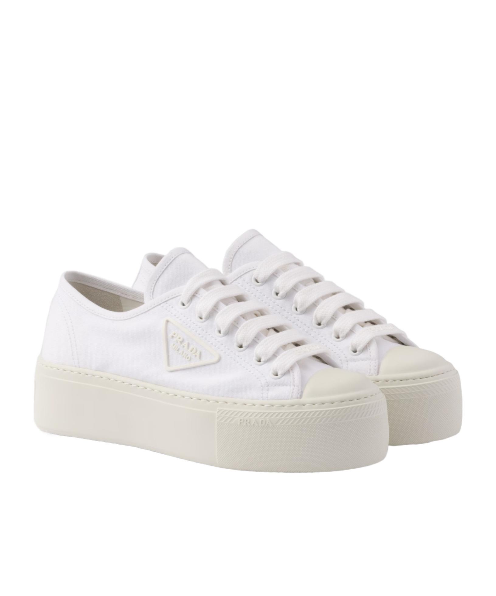 PRADA Lace-up Sneakers In White Product Image