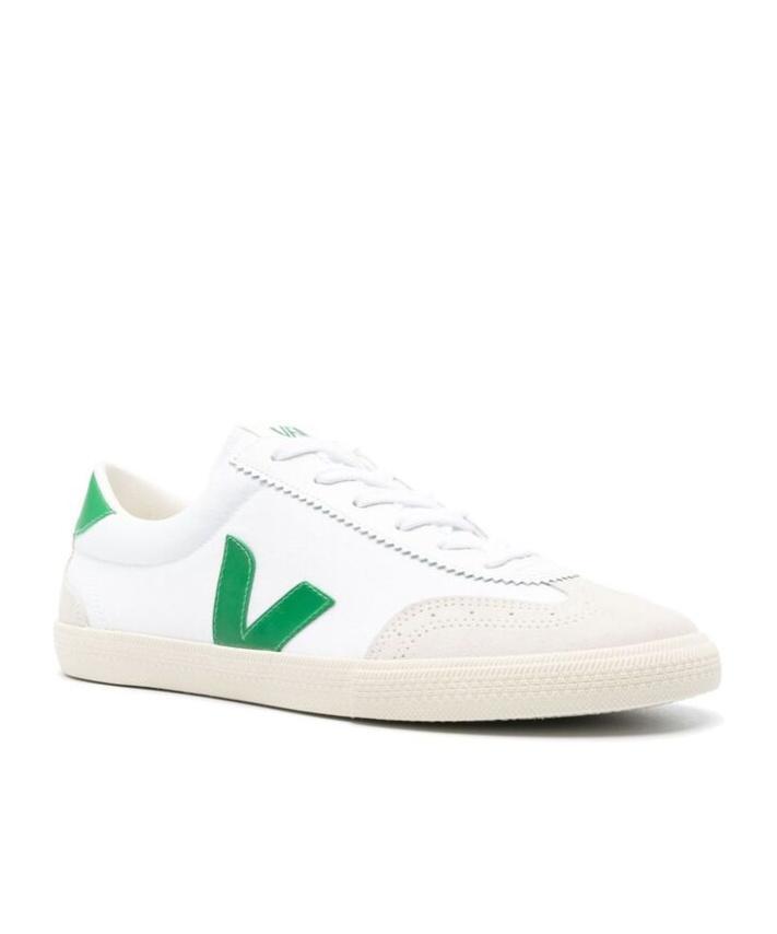 VEJA V-10 Panelled Sneakers In White Product Image