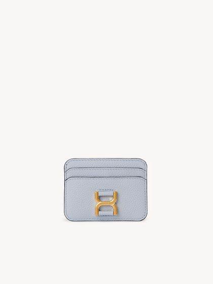 Marcie card holder in grained leather Product Image