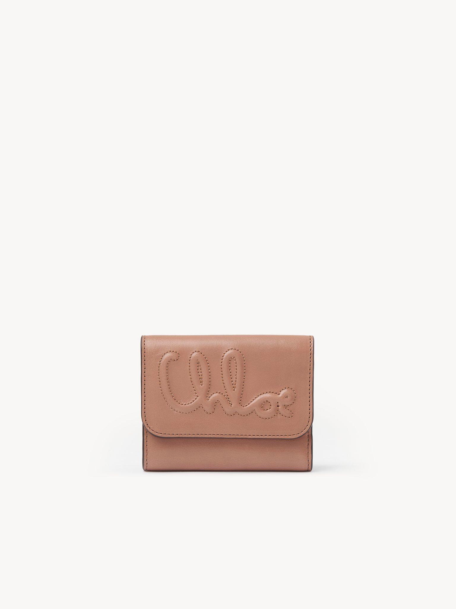 C Chloé small tri-fold in shiny leather Product Image