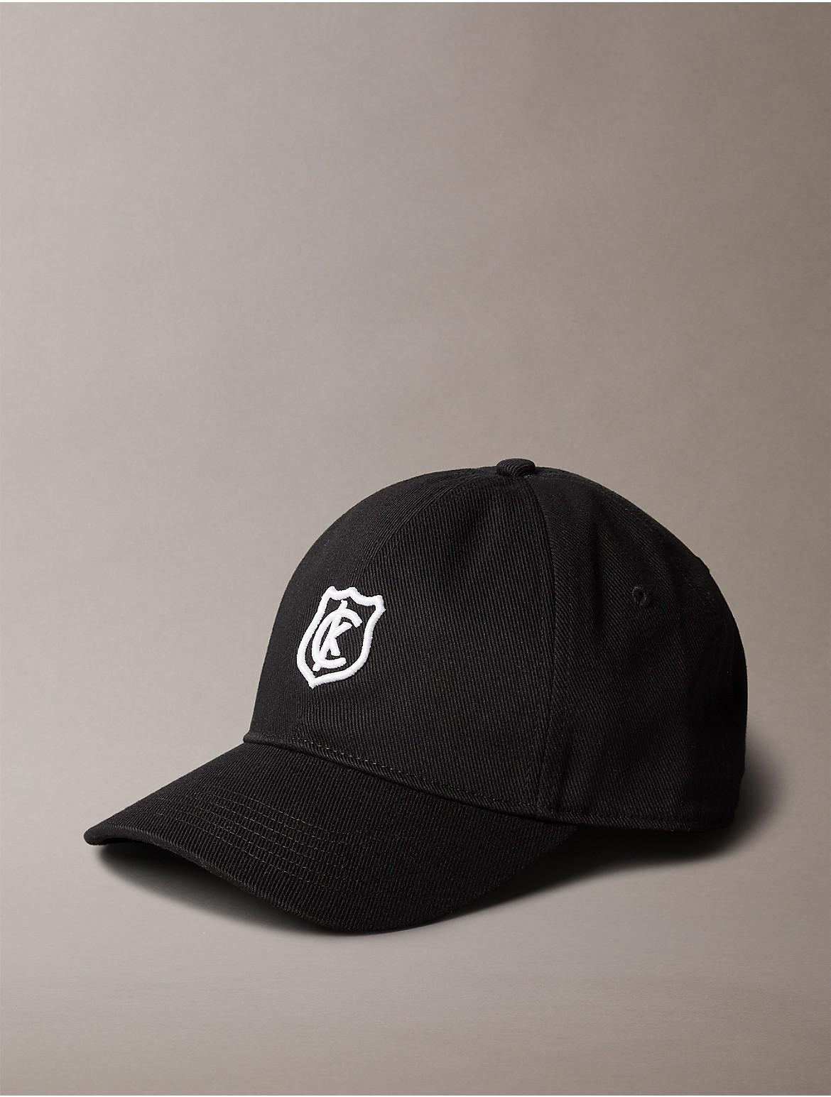 Calvin Klein Mens Logo Crest Baseball Cap - Black Product Image