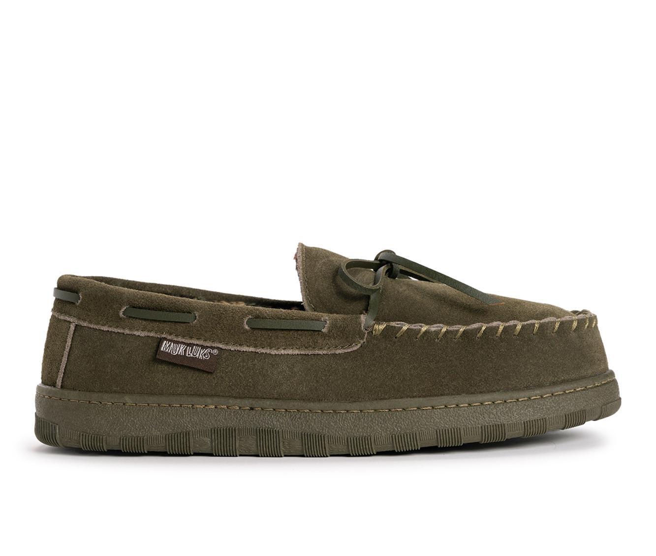 MUK LUKS Men's Paul Printed Berber Suede Moccasins Product Image