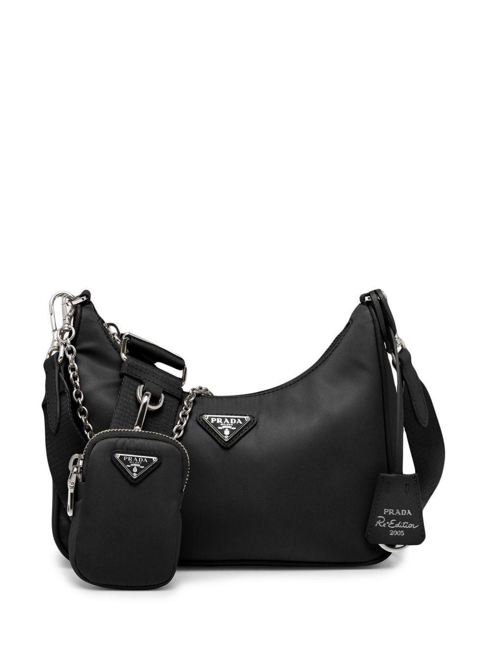 PRADA Re-edition 2005 Re-nylon Bag In Black Gold Product Image