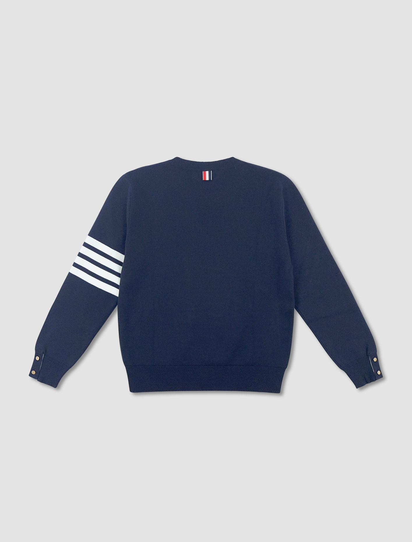 Milano Stitch Pullover In Navy Product Image