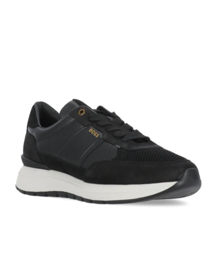 HUGO BOSS Laced Sneakers In Black Product Image